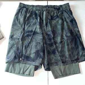 Surge Lined Short Bold Lines 6”, Tidal Dye Cafe Au Lait Smoked Spruce